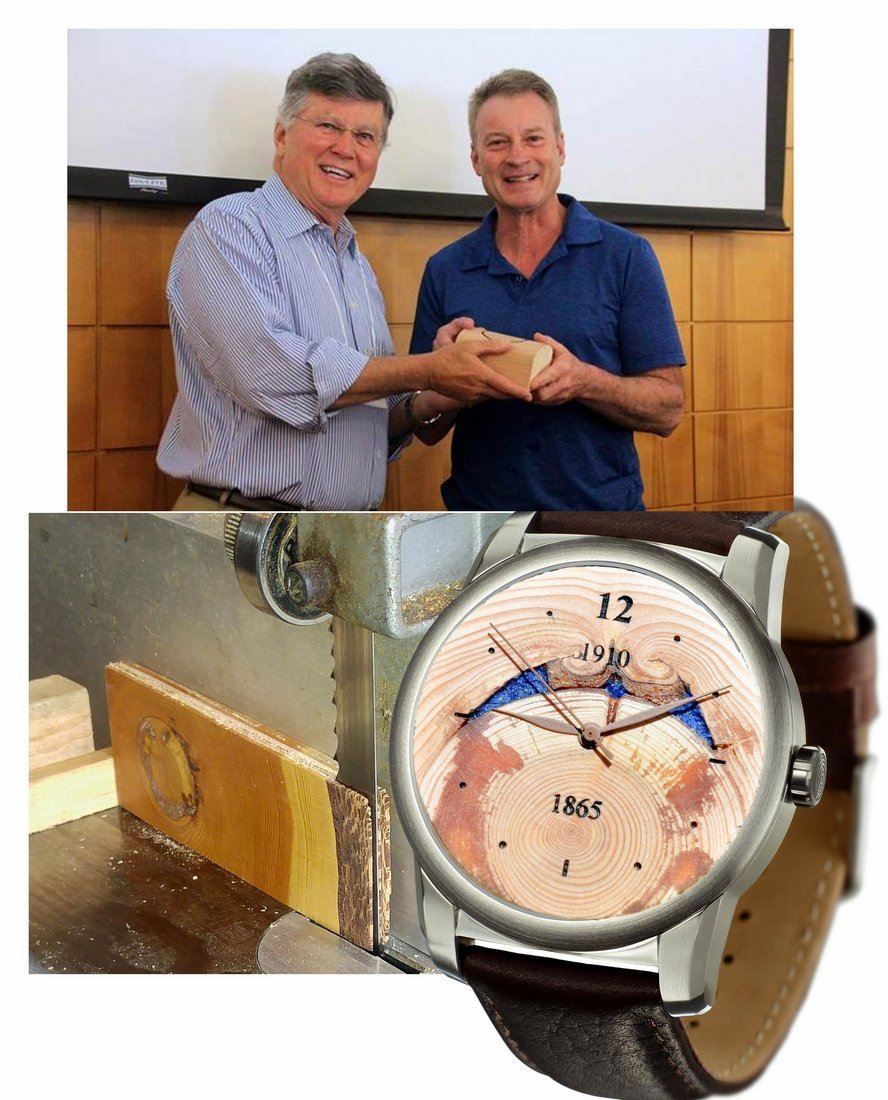 Tree Ring Watch Gifted to Award Winning Author Timothy Egan