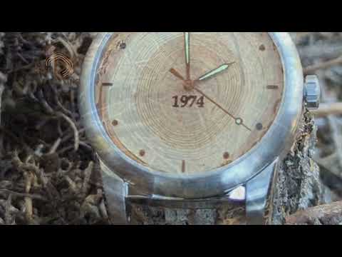 Perfect Gift Idea for His 80th Birthday, Engraved Wood Watch with 80 Annual Tree Rings.  A Ring for Every Year!