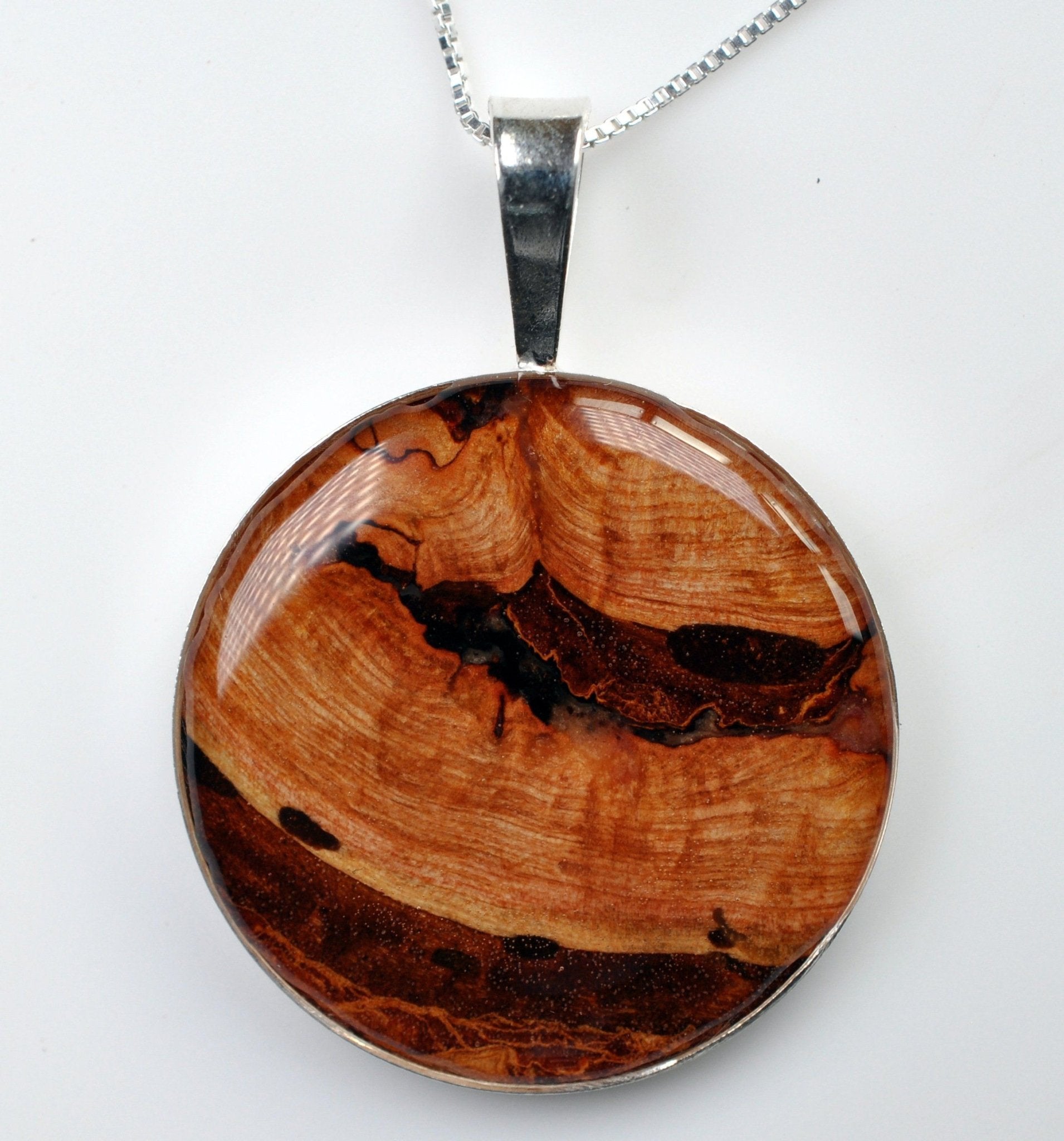 Gaia Wood Tree Pendant (1.25 inch) - Tree Ring Co