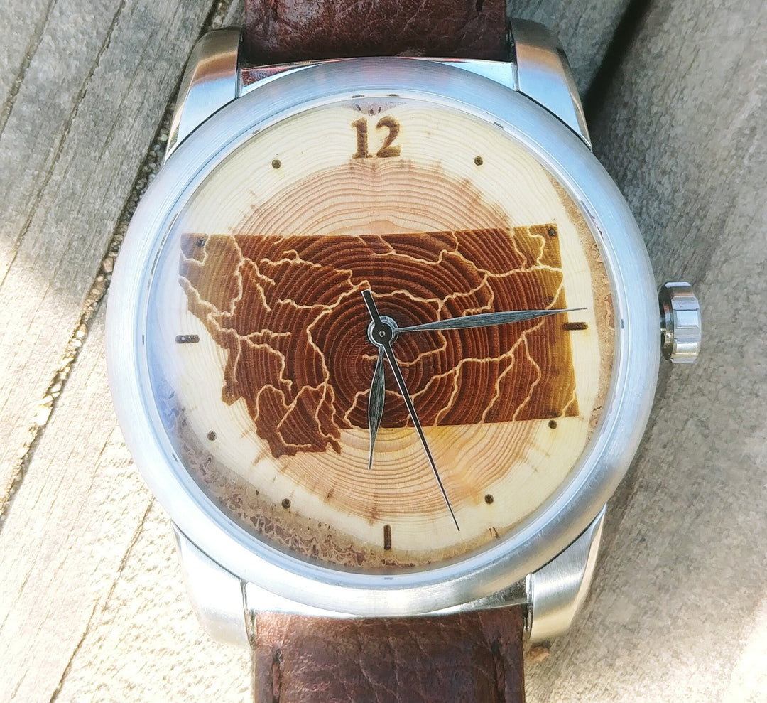 Rivers Through Time Wood Gift Watch, Watch Collector, Anniversary Gift, Gift for Son, Husband, Father.