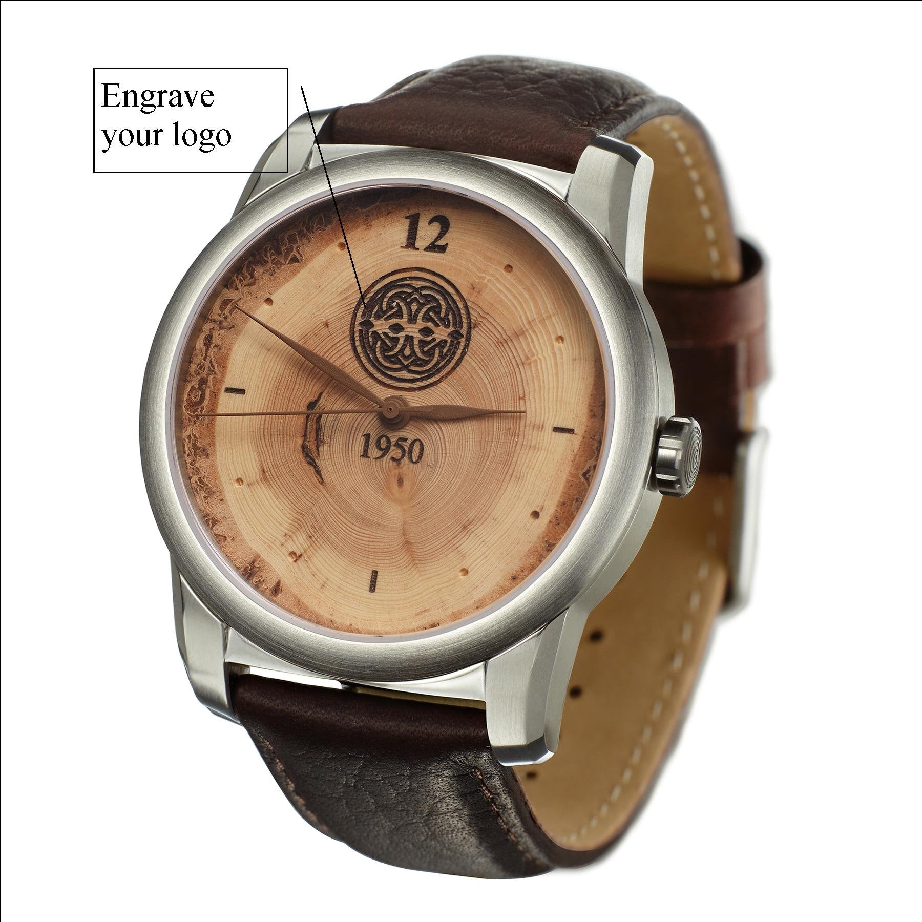 Custom Corporate Retirement Gift Watch | Retirement Gifts for Men | Retirement Present | Wood Engraved