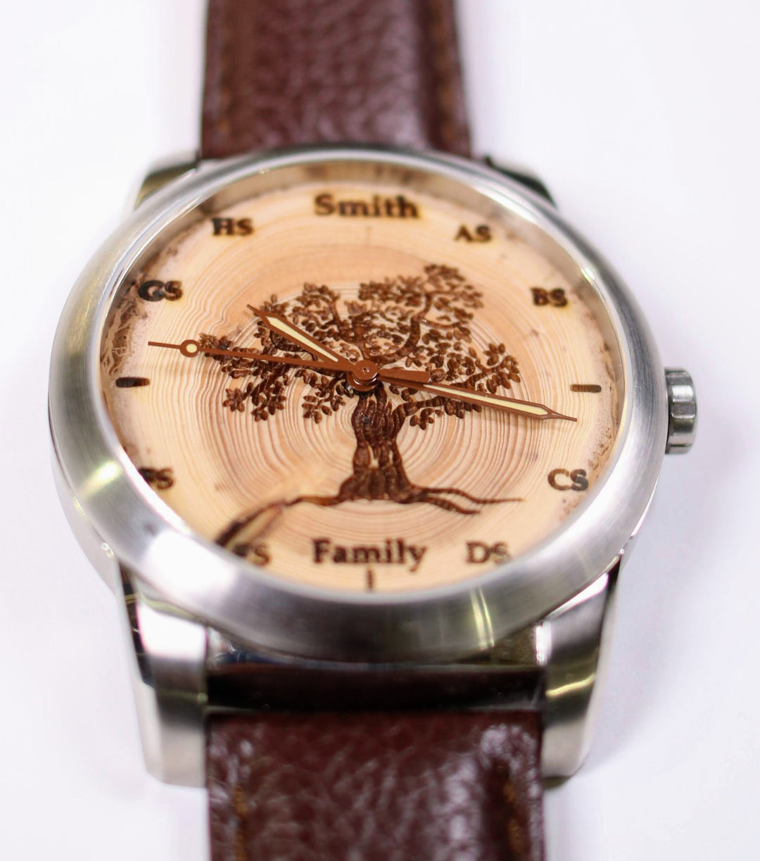 Birthday or Anniversary Gift Watch For Him. Personalized Family Tree Gift.  Best Family Gift For Dad