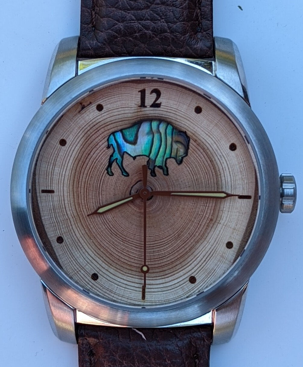 Colorado Bison Gift Watch. Buffaloes Watch. Mother of Pearl Inlay. Inspire.