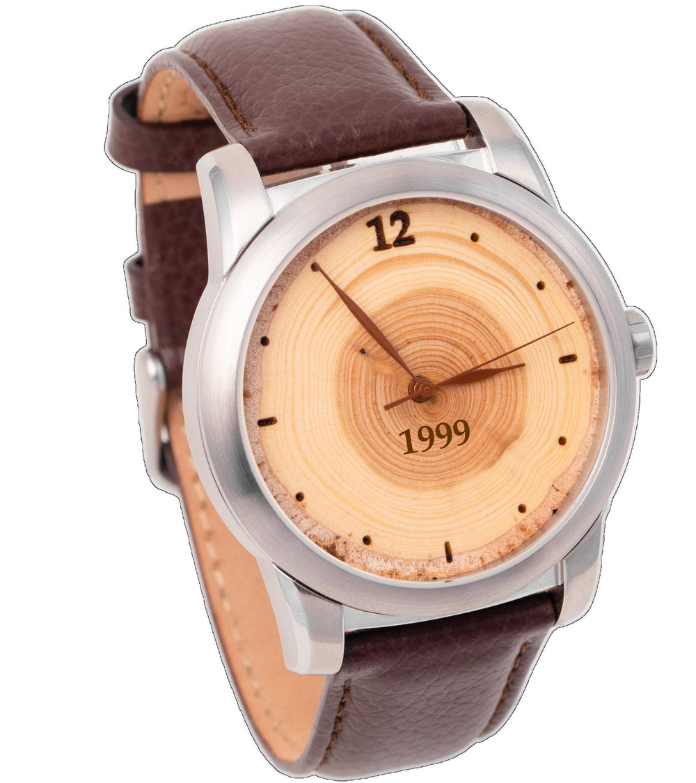 Watch Made of Tree Rings, 25th Wedding Anniversary Gift, 25th Anniversary Gift for Parents, silver Anniversary Gift, 25th birthday gift