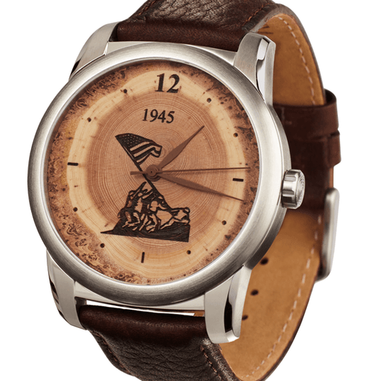 S1 U.S. Flag on Iwo Jima Men's 43mm - Tree Ring Co